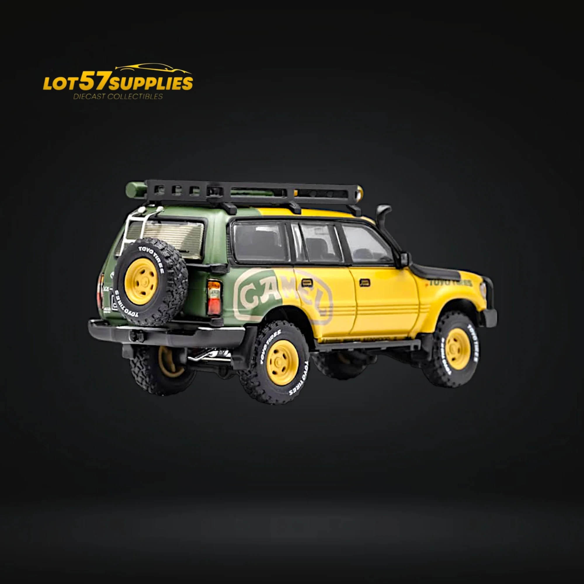 GCD Toyota Land Cruiser LC80 Camel Cup Version With Accessories 1:64 - Image 4