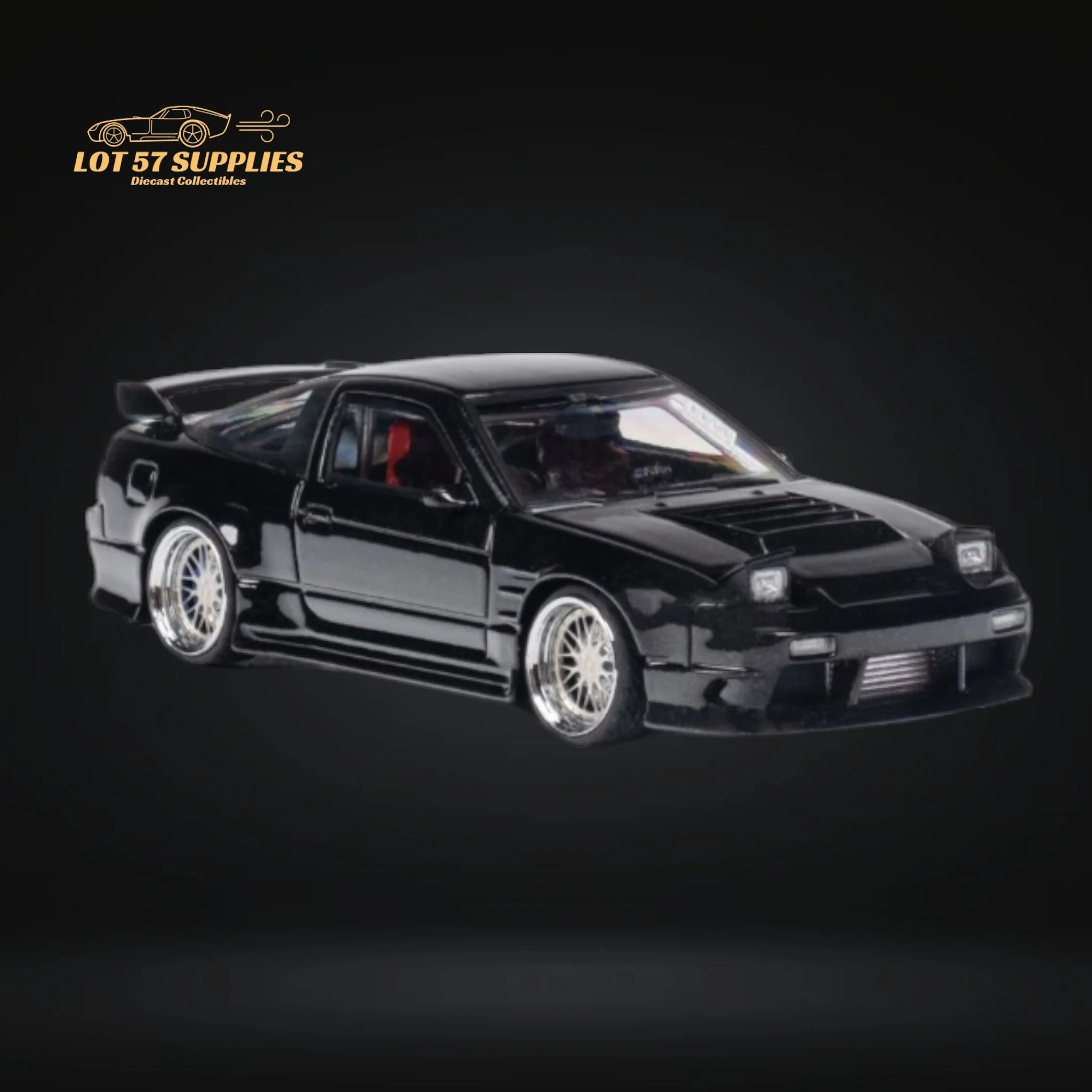 MicroTurbo 180SX Type X Metallic Black 1:64 - Image 10